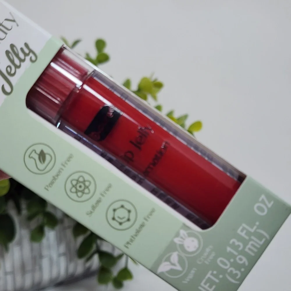 B-Pure Clean Beauty Lip Jelly, Vegan Cruelty Free Lip Gloss - Carnation